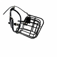 Adjustable Straps Breathable Basket Muzzle Long-Lasting Wire Basket Muzzle Anti Bite Pet Accessory Drinkable for Large Dogs, Walks, Training, Vet Visits