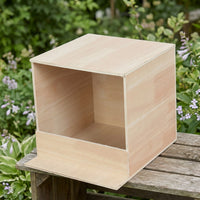 Wood Pigeon Breeding Box, Wooden Bird House Feeder with Perch, Floor-Standing Pigeon Nesting Box for Adult Birds and Stable Breeding