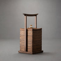Wooden Storage Box with Handle Wooden Snack Box with Lid Rustic Tea Storage Chest for Hosts