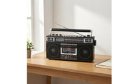 USB and SD Card Retro Radio Cassette Player Twin Speaker Portable Audio