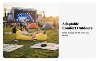 Wind-Inflated Lounger Lightweight Wind-Filled Recliner Easy Inflation Air Sofa for eventadventureers, outdoor enthusiasts, Music events, Camping, Beach