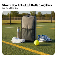 Rectangular Pickleball Paddle Storage Bag Rounded Corners Pickleball Bag Zipper Closure Zippered Sports Pouch Sturdy