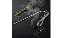 Braided Cable Grill Meat Sensor Right-Angled Plug Replacement Sensor 280°C Range Cooking Accessory Heat-Resistant