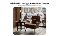 3 Pieces Modern design Shell rear Chair and Table Set Comfortable paddings Indoor Furnishing Sturdy Construction Soft Upholstery for Cafe Owners, Interior Designers, Coffee Shop, Restaurant, Reception Area, Living Room