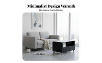 With casters 2-Tier Rolling Side Table Space-Saving Mobile Storage Multi-Functional Household Furniture space-efficient Design for Apartment Dwellers, Homeowners, Office Workers, Living Room, Small Spaces, Bedroom, Kitchen