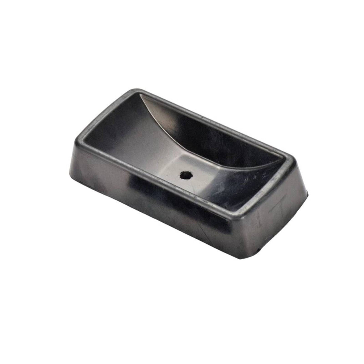 Sloped Sides Anti-Slip Wheel Block Rounded Corners Molded Rubber Chock Matte Finish Rubber Wheel Chock High Grip