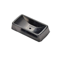 Sloped Sides Anti-Slip Wheel Block Rounded Corners Molded Rubber Chock Matte Finish Rubber Wheel Chock High Grip