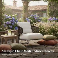 Woven Rope Armchair Nordic Appearance Woven Rope Lounge Chair Handwoven Design Outdoor Furniture for Homeowners, Business-Grade Buyers, Sunroom