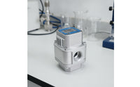 Volume Meter Electronic Digital Volume Meter with Digital Display Threaded Flowmeter for Professionals, Industrial, Research Facility, Workshop