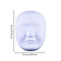 PVC Plastic Mask Easy to Paint Blank White Mask DIY Project for Crafters, Adults