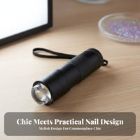 Handheld Nail Curing Press 2-in-1 Design Cordless Crystal Nail Light Portable Maniset Appliance for Manicurists, DIY Hobbyists, Home Use, Mobile