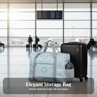 Foldable Travel Bag Portable Waterproof Luggage Bag Lightweight Travel Duffel with Trolley Sleeve for Men, Students, Moving, Weekend Getaways, Airport