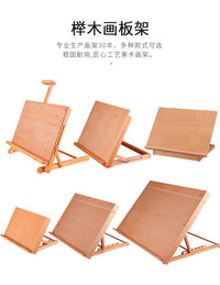 Desktop Multifunctional A2 Drawing Board Easel Wooden for Beginners Sketch Gouache Watercolor Foldable A3