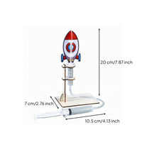 Hands-on DIY Projectile Launcher Kit Laser-Cut Air Projectile Launcher Kit Lightweight Clear Plastic