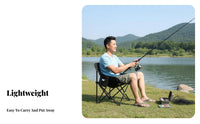 Foldable Low-Slung Folding Chair Lightweight Portable Seat Quick Setup stretchdoor Furniture with storage pocket for Anglers, Campers, Beachon the moveers, Fishing, Camping, stretchdoor meal, stretchdoor meals
