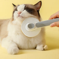 Easy to Clean Dog and Feline Deshedding Brush Deep Hair Removal Self Cleaning Slicker Brush Skin-Friendly Pet Hair Remover Comb