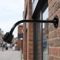 Outdoor Light with Heavy Duty Metal Bracket for Outdoor Lighting, Waterproof Lamp Pole with Screw Fixing for 220V Shop Sign, Wall Mount E27