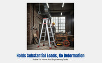 Aluminum Alloy Step Ladder, Thickened, Folding, Double-Sided, for Home & Engineering