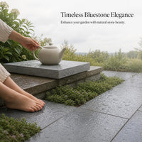 Natural Bluestone Paving Slabs for Garden & Patio Landscaping, Outdoor Steps & Edging