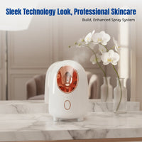 Nano Spray Facial Humidifier, Hot & Cold Dual Spray, Deep Hydration, Home Skincare Device
