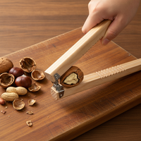 Wooden Peanut Sheller and Nut Cracker Tool for Home Use