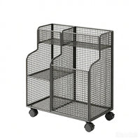 Compartment Storage Rack Tall Upright Freestanding Storage Rack Floor Standing for Home Gym