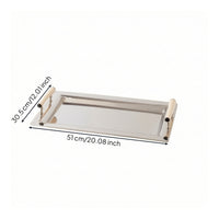 Serving Tray with Handles Formal Tray with Handles Versatile for Table Display