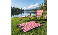 Quick Install Folding Chair Seat Pad Tooltool-Less Folding Chair Replacement Cover Thick Replacement Seat Cloth Removable