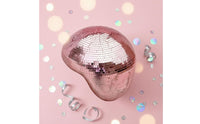 Handmade Mosaic Mirror Ornament Reflective Disco Ball Ornament Foam Base Mirrored Dome Decor