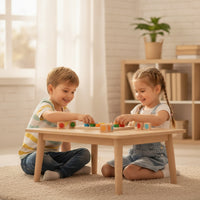Color Sorting Board Screenunplugged Wooden Sliding Game Color Matching Game Tactile Toy Safe for Preschoolers, Playroom