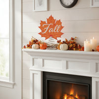 Thanksgiving Maple Leaf Tree Topper Festive Tree Topper with Spring Base Soft Decorations Lightweight for Mantel