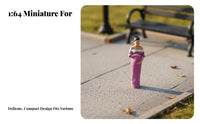 1:64 Scale People Figurine Dynamic Poses Hand-Painted Miniature Figure Miniature Scene People Model High Intricacy for Hobbyists