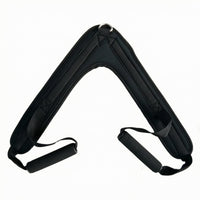 Nylon Triangle Grip Strap Stitched Strapping Loop Handle Strap Black Gym Handles Reinforced Stitching for Exercise