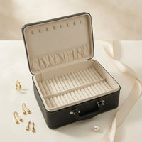 Multi-Slot Bracelet Storage Box Zippered Bracelet Holder Organizer Box Travel-Friendly Safeguarding for Collectors