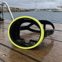Single Len   Aquatic Visor Adjustable Strap Scuba Diving Mask  Side Buckle Water Gear Swimming Goggles for Diving, Snorkeling