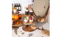3-Tier Cake Stand Wooden Cupcake Stand Spacious Tableware for Party Hosts