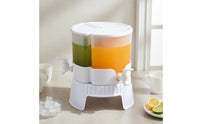 3 grid Refrigerator Drink Dispenser 360° Rotation Rotating Beverage Dispenser Temperature Resistant for Kitchen, Party