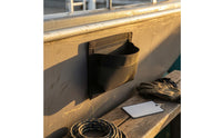 Mountable Self-Adhesive Mesh Pouch Black Boat Mesh Bag Rectangular Boat Storage Bag Easy to Install for Onboard