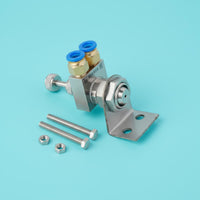Fine Atomization Wide Angle Humidifying Nozzle Two-Fluid Spray Nozzle Adjustable Flow Stainless Steel Misting Head for Humidification, Cooling, Dust Suppression