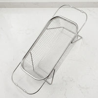 Kitchen Sink Strainer and Extendable Draining Basket, Stainless Steel Mesh Vegetable Colander and Fruit Strainer, Space Saving Kitchen Sizes