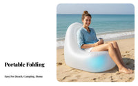 Portable Wind-Inflated Lazy Bag Lightweight Wind-Filled Lazy Bag No Pump Required Air Sofa Quick Inflation for Beachand portableers, eventand portableers, Beach, public gardenss, Music outdoor events, Backyard