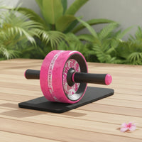 Ab Wheel Roller with Kneeling Mat Anti-Slip Ab Roller Wheel Long-Lasting Comfortable for Fitness Enthusiasts, Home Gym