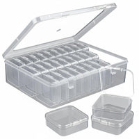 Dustproof 30 Compartment Storage Box Portable Bead Organizer Box Lightweight Bead Storage Container Secure Closure for Crafters, Hobbyists, Craft Room, Workshop, Drawer Organization