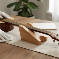 EVA Material U-Shaped Neck Support Block Lightweight Guitar Neck Rest Wood Grain Pattern Guitar Maintenance Cradle for Luthiers, Musicians, Workshop, Music Shop