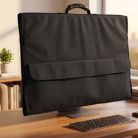Dustproof Computer Monitor Dust Cover Long-Lasting Computer Cover with Rear Pocket Lightweight Matte for Studio
