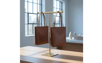 Adjustable Handbag Display Stand Heavy Duty Cross-Shaped Purse Holder Non-Slip Pads Crossbar Purse Stand for Boutique Owners, Retailers, Commerce Show