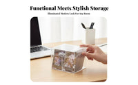 Clear Photocard Case Transparent Design Multi-Compartment Card Sorter for card players
