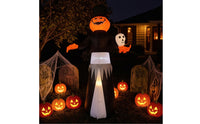 Inflatable with Top Hat Halloween Inflatable LED Jack Lantern Decoration for Lawn
