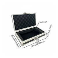 Lockable Locked Card Carrying Case Portable Graded Card Slab Case with Handle Hard Shell for Collectors, Travel, Display