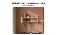 Nordic design Hexagonal Wall Organizer Multitier Display Rack Easy Installation Floating Shelf versatile Combination for Salon Owners, Homeowners, Plant Lovers, Living Room, Bedroom, Bathroom, Office